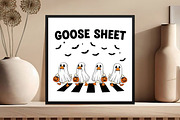 Funny Halloween Silly Goose Sheet, an Illustration by Black Bird Studio (Thumbnail 4 of 4)