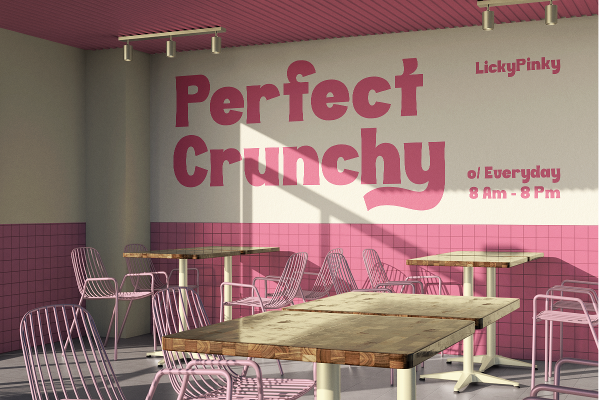 Noglia - Food Display Font, a Sans Serif Font by Pandeka Studio (Photo 8 of 9)