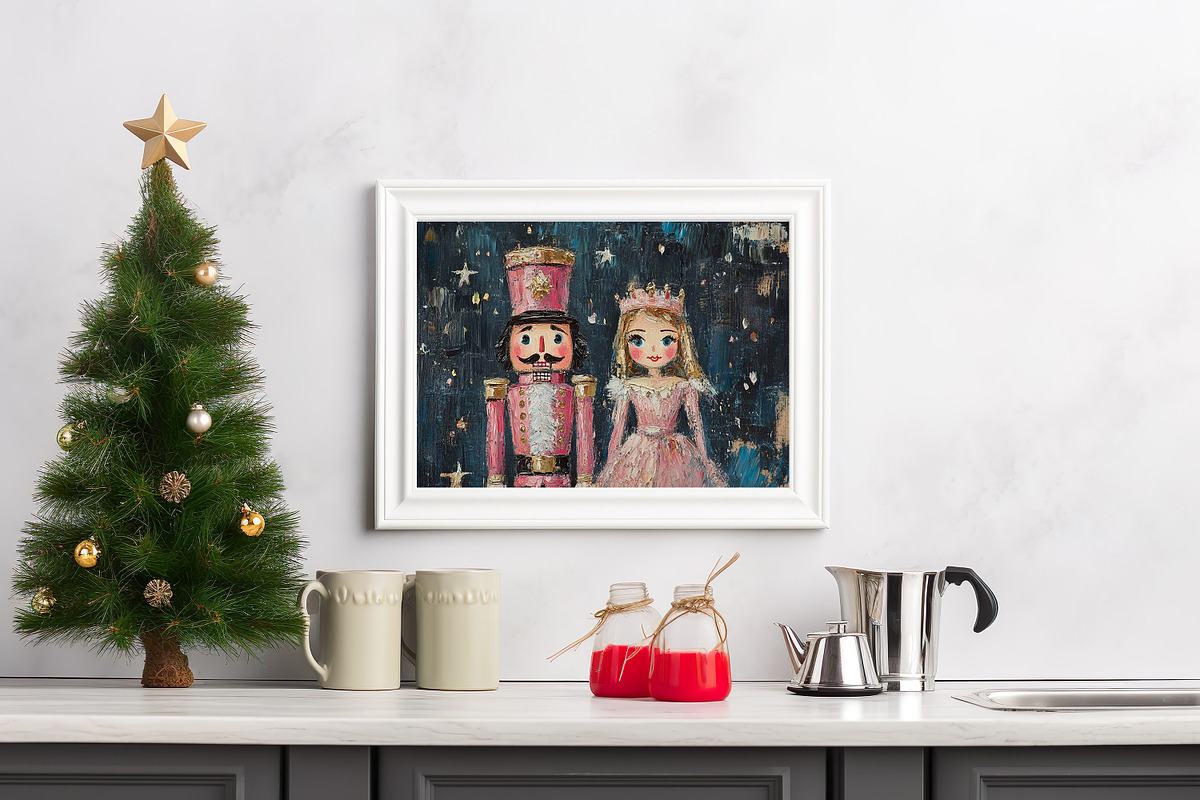 Pink Christmas Bundle Wall Art Set, a Holiday Photo by PrintablesByFranklyn (Photo 6 of 7)