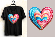 Valentine's Love Cookie Clipart Bun, an Illustration by SVGArt (Thumbnail 3 of 9)