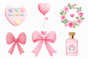 Watercolor Valentines Clipart, an Illustration by Libby Wishes (Thumbnail 4 of 6)