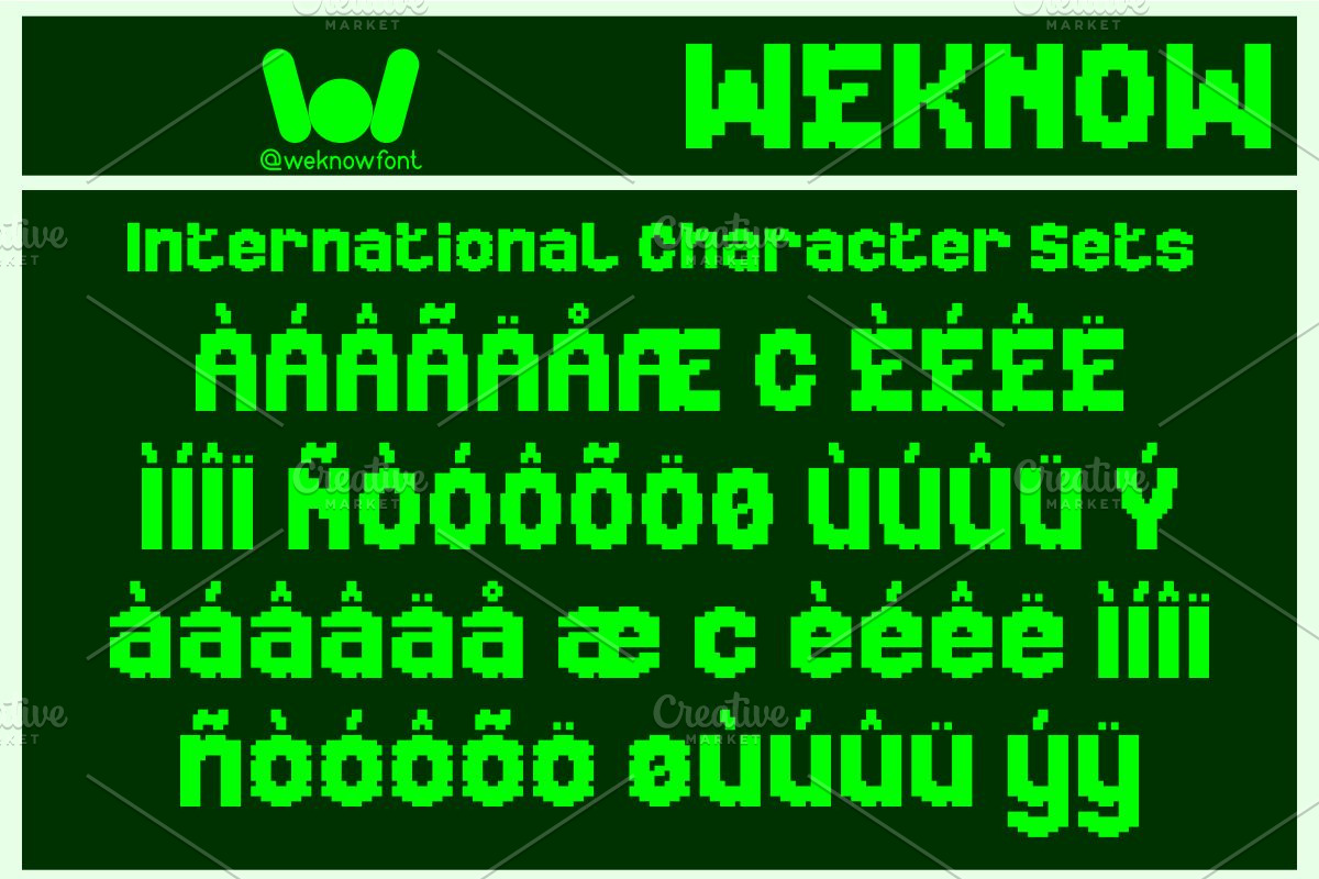 Equalizer font, a Font by weknow (Photo 8 of 8)