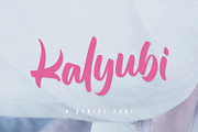 Kalyubi, a Script Font by sabrcreative (Thumbnail 1 of 10)