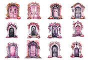 Watercolor Halloween Creaky Door PNG, a Seasonal Illustration by Creative Arslan (Thumbnail 2 of 7)