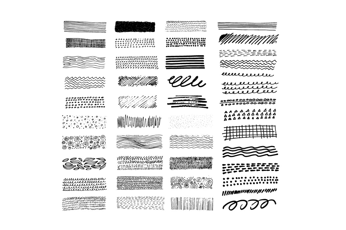 Hand drawn brushes, a Texture Illustration by PureSolution (Photo 2 of 3)