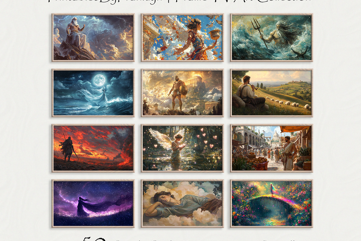 Frame TV Art Greek Gods Bundle of 50, a Wallpaper Photo by PrintablesByFranklyn (Photo 1 of 13)