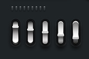 Buttons and Switches - Mega UI V1, an UI Kit Template by Giallo (Thumbnail 3 of 7)