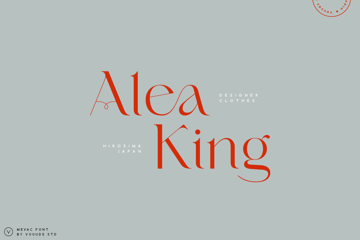 Mevac Font, a Serif Font by vuuuds (Photo 9 of 10)