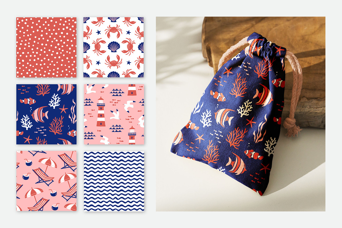 Seasive Vibes / Summer Graphics Pack, a Pattern Graphic by MaryArt (Photo 4 of 9)