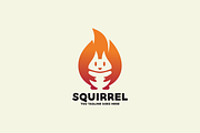 Nut Squirrel Logo, a Branding & Logo Template by Brandlogo (Thumbnail 1 of 3)