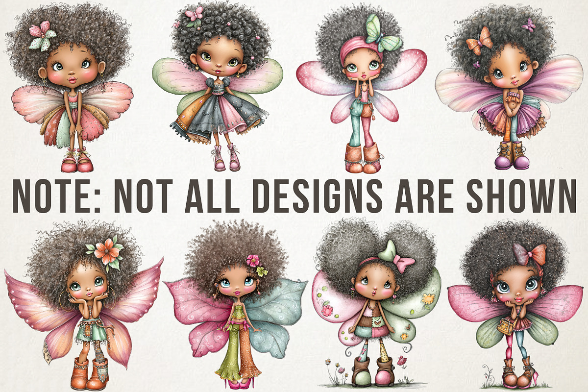 Black History Month Fairy Clipart, an Illustration by RobertsArt (Photo 3 of 5)