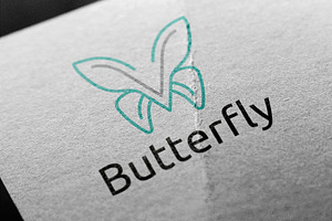 Butterfly Wings Nature Fly Logo