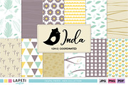 Botanical & Neutral Scrapbook Paper, a Pattern Graphic by Lapeticrafter (Thumbnail 1 of 5)