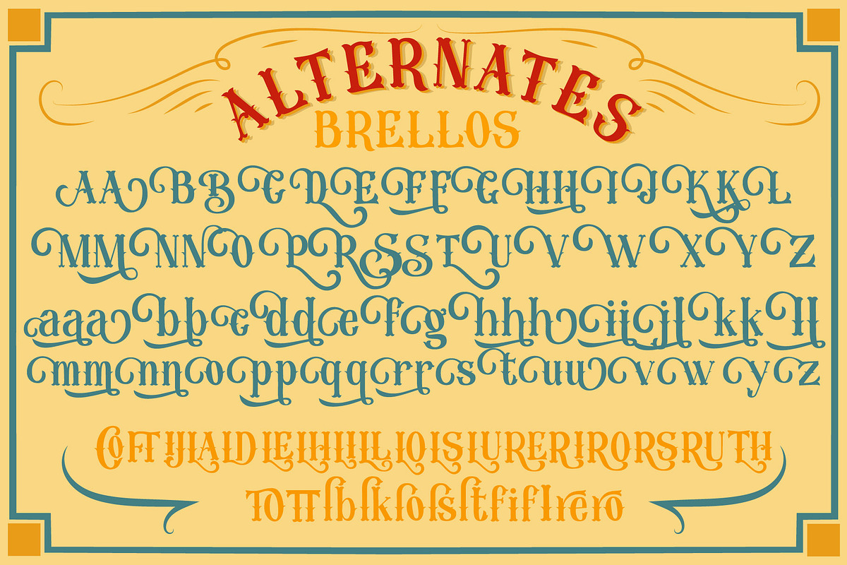 Brellos Typeface, a Serif Font by alit design (Photo 5 of 12)