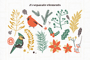 Classic Christmas. Clipart set, a Decorative Illustration by Dinkoobraz (Thumbnail 9 of 11)