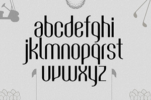 Golf TrueType Font