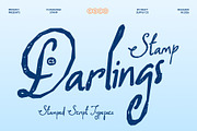 CS Darlings Stamp, a Handwritten Font by Craft Supply Co. (Thumbnail 1 of 8)