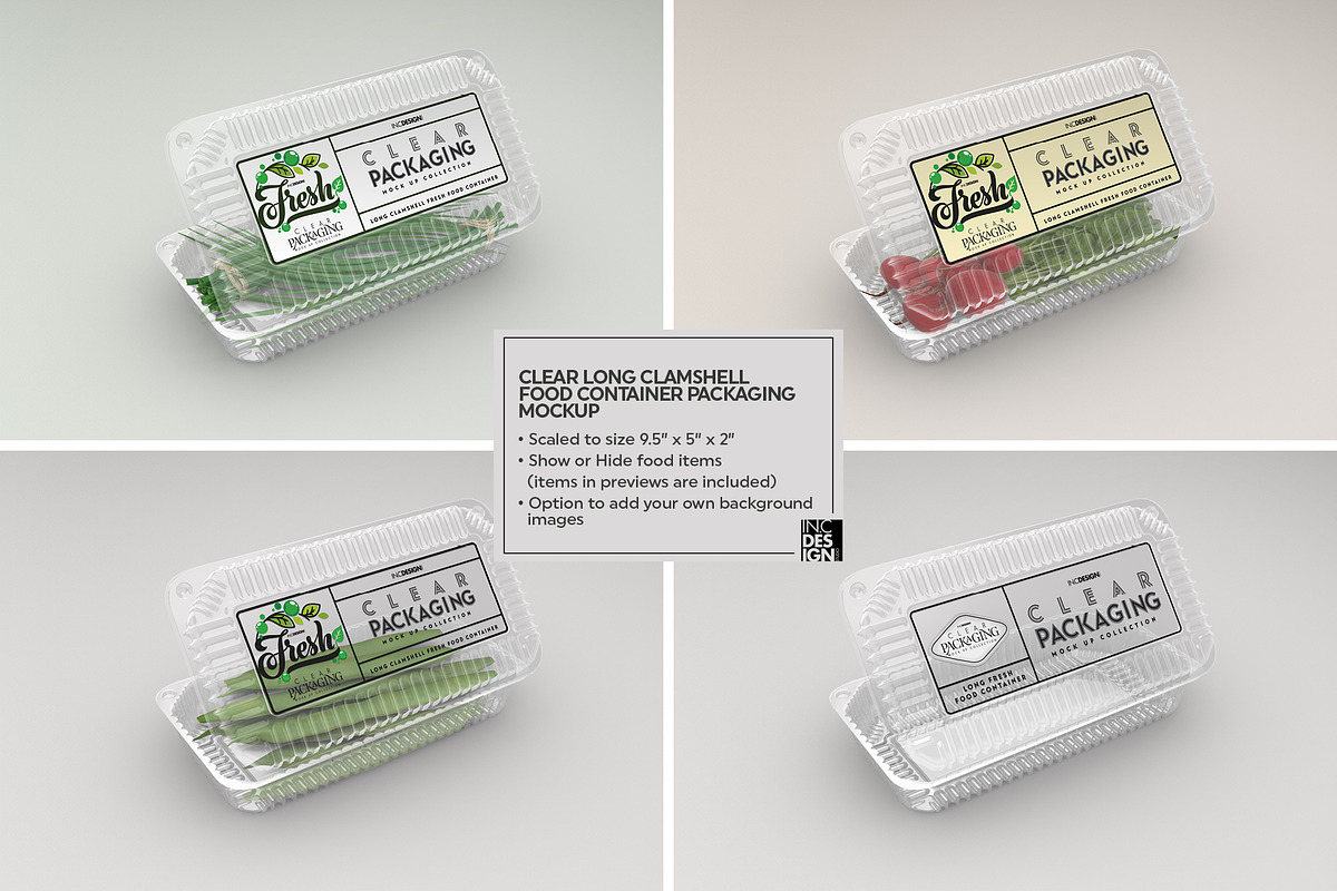 06 Clear Container Packaging Mockups, a Cups & Container Mockup by INCDesign (Photo 14 of 21)