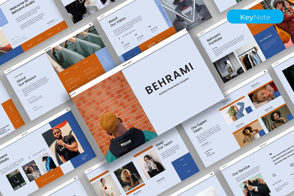 Behrami – Business Keynote Template, a Presentation Template by kreatifreya (Photo 1 of 5)