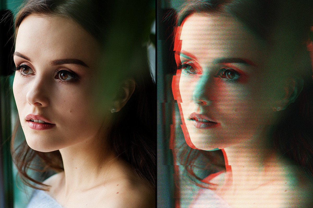 Glitch Effect Photoshop Actions, an Action Add-On by Dene Studios (Photo 10 of 15)