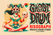 Ghost Drum • Risograph (Affinity), a Brush Add-On by G.A.R.M. Company (Thumbnail 1 of 10)