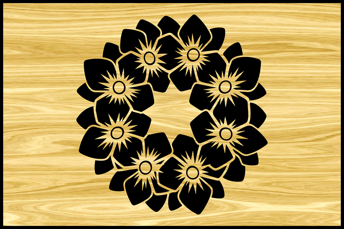 Decorative Floral Frame Silhouette S, an Illustration by Designer_Momina (Photo 2 of 4)