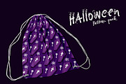 Halloween seamless pattern pack, a Pattern Graphic by OctoPaper (Thumbnail 3 of 7)