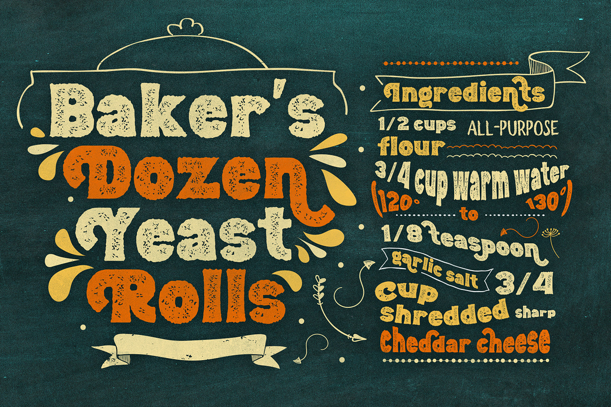 BunChalk - Chalk Display Font Duo, a Handwritten Font by StoricType (Photo 5 of 12)