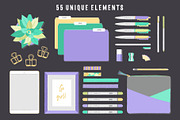 GIRLBOSS Illustrated Scene Creator, a Decorative Illustration by Andimaginary Creative Co. (Thumbnail 3 of 7)