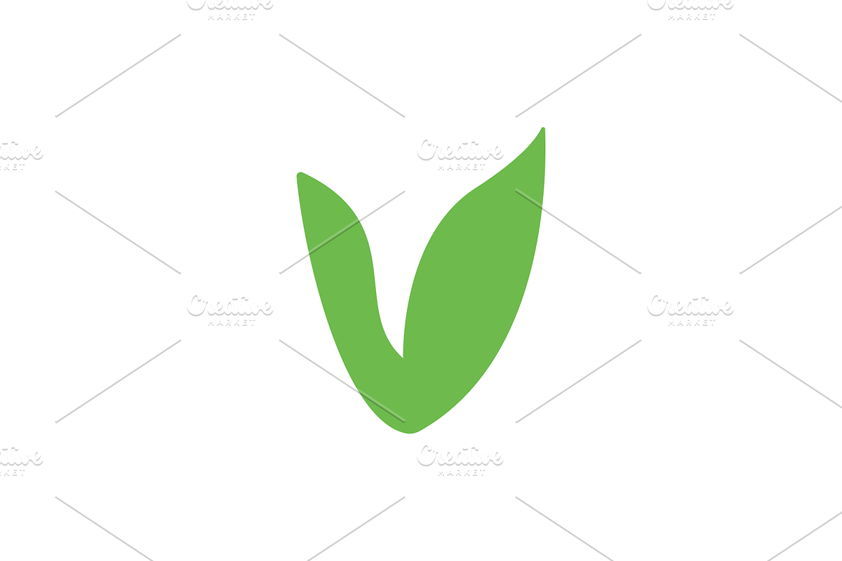 Letter V Leaf Logo Template, a Branding & Logo Template by Advateik ™ (Photo 2 of 4)