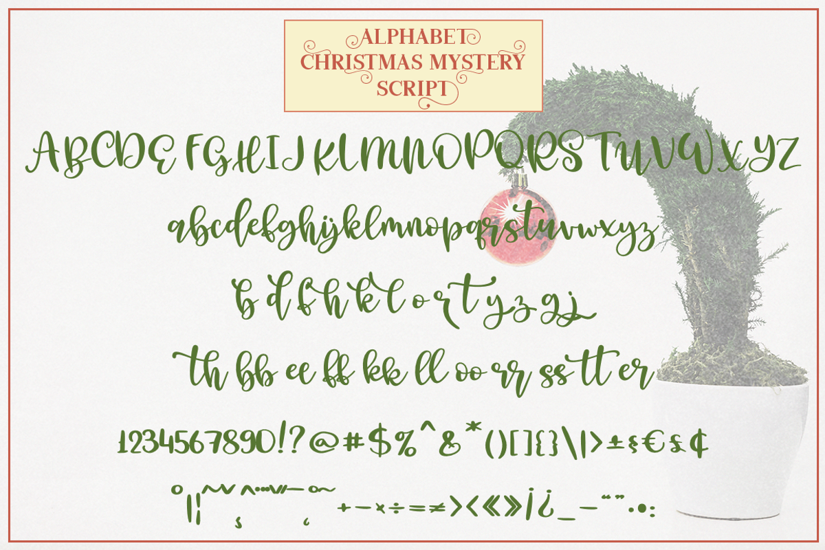 Christmas Mystery, a Script Font by Larin Type Co. (Photo 10 of 11)