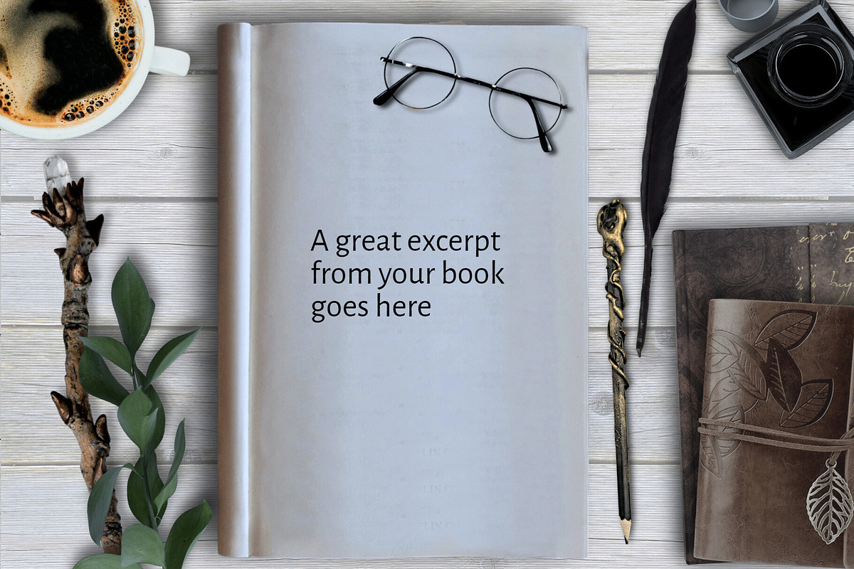 Fantasy Writers Desk Scene Creator, a Books & Magazine Mockup by Storyteller Design (Photo 4 of 9)