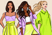 Fashion Girls 55 clipart png, an Illustration by Parinaz Wadia Design (Thumbnail 9 of 11)
