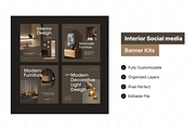 Canva Luxury Interior Socia Media, a Social Media Template by IconexUI (Thumbnail 3 of 6)