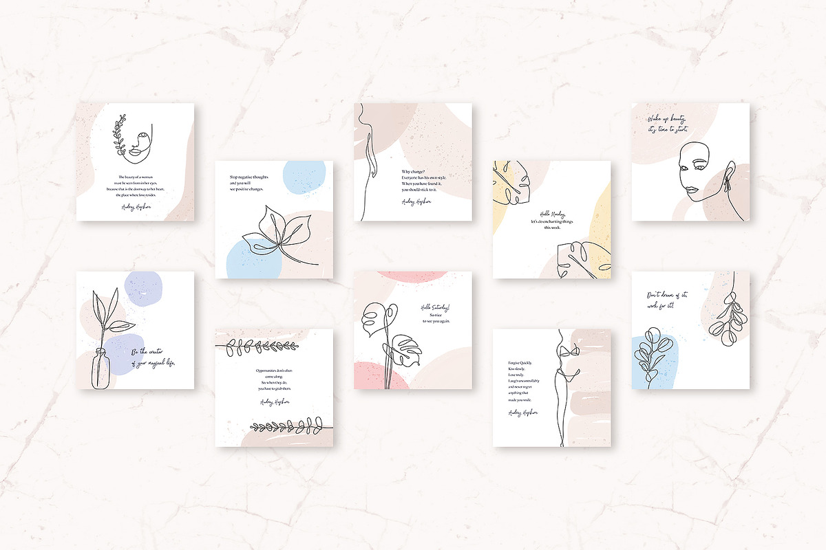 ANIMATED Instagram Posts – Lina, a Social Media Template by AgataCreate (Photo 8 of 8)