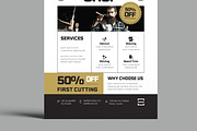 Modern Barber Shop Flyer Template, a Flyer Template by MightyDesign (Thumbnail 3 of 8)