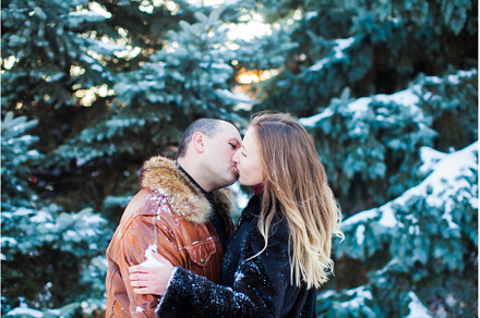 The couple in love in a winter park, a Person Photo by oksix
