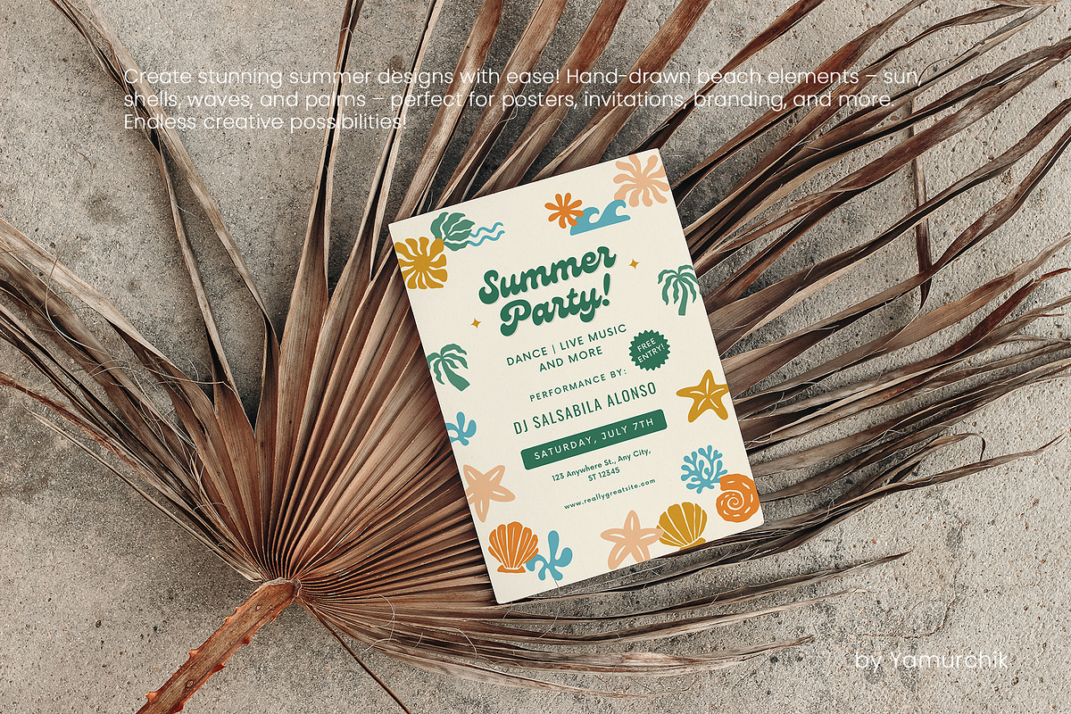Boho Coastal Charm Summer Collection, an Object Graphic by Yamurchik (Photo 2 of 14)