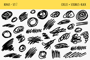 Hand Drawn Scribbles Vector Pack, an Outline Icon by Design by Barton (Thumbnail 10 of 11)