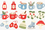 Winter Woodland Animals Clipart PNG, a Seasonal Illustration by SugarCloudStudioArt (Thumbnail 5 of 6)