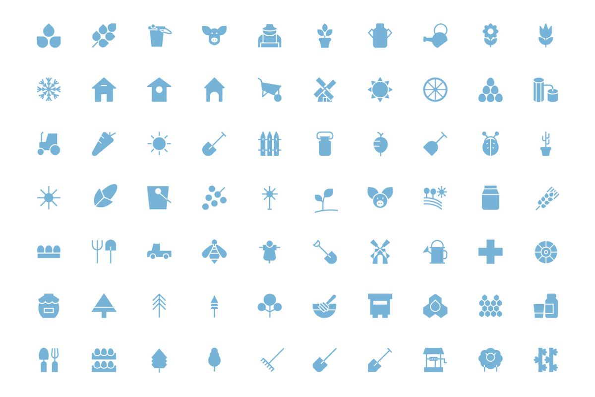 100 Agriculture Vector Icons preview 3