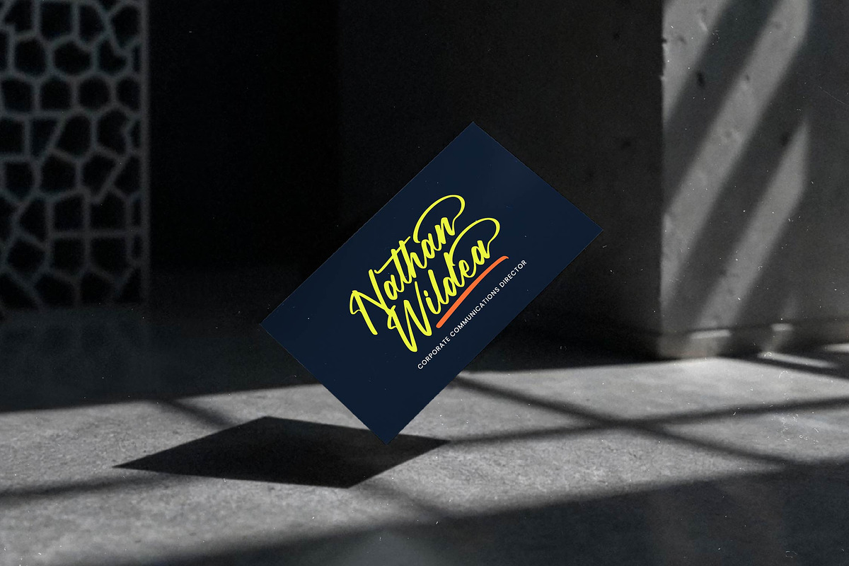 Manteca Backlif Bold Calligraphy, a Script Font by Letterena Studios Script (Photo 8 of 20)