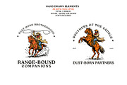 Western Cowboy Vintage Illustration, an Object Graphic by e-artdesign (Thumbnail 2 of 5)