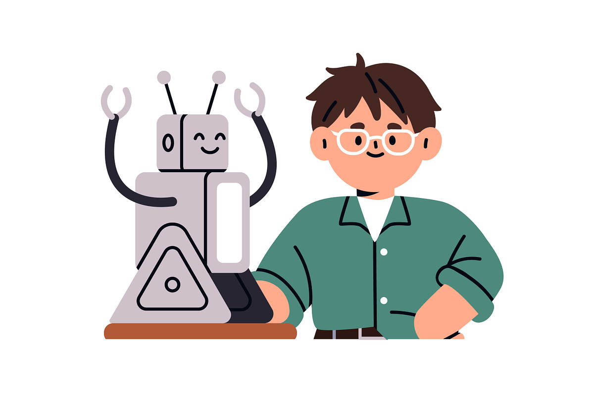 Kids students study at school set, an Education Illustration by Good Studio (Photo 5 of 16)