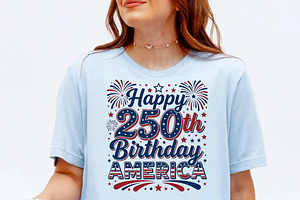 250th Anniversary USA PNG, a Graphic by Vector Portal