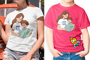 Mom Is My Hero Mother's Day T-Shirt, a Person Illustration by Ghagra (Thumbnail 3 of 7)