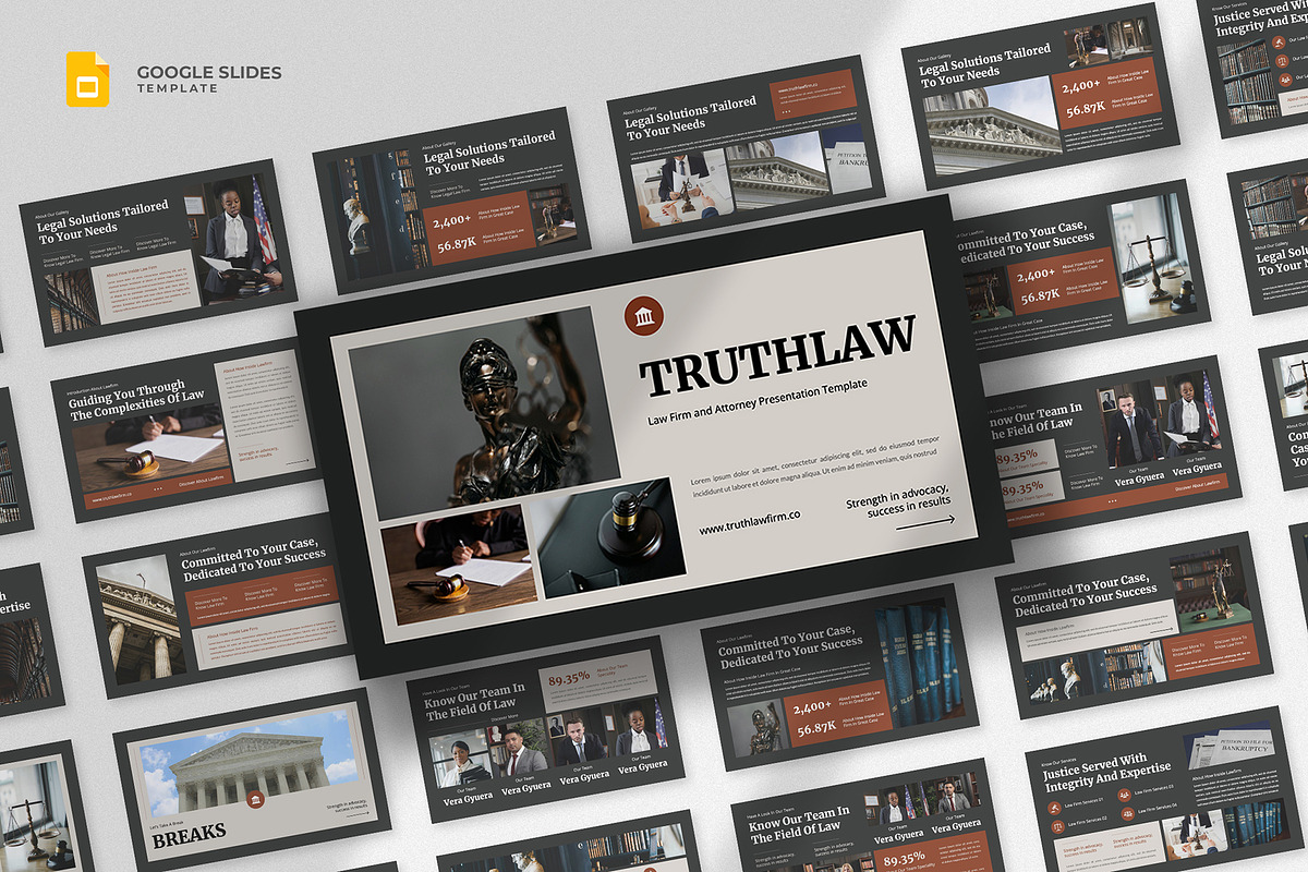 Law Firm Google Slides Template, a Presentation Template by fluffstudio (Photo 1 of 4)