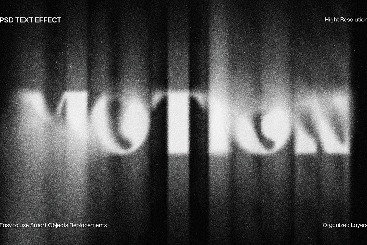 Motion Blur Text Effect, a Layer Style Add-On by iDoodle Studio (Photo 7 of 8)