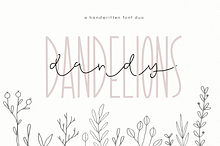 Dandy Dandelions - A Script Font Duo