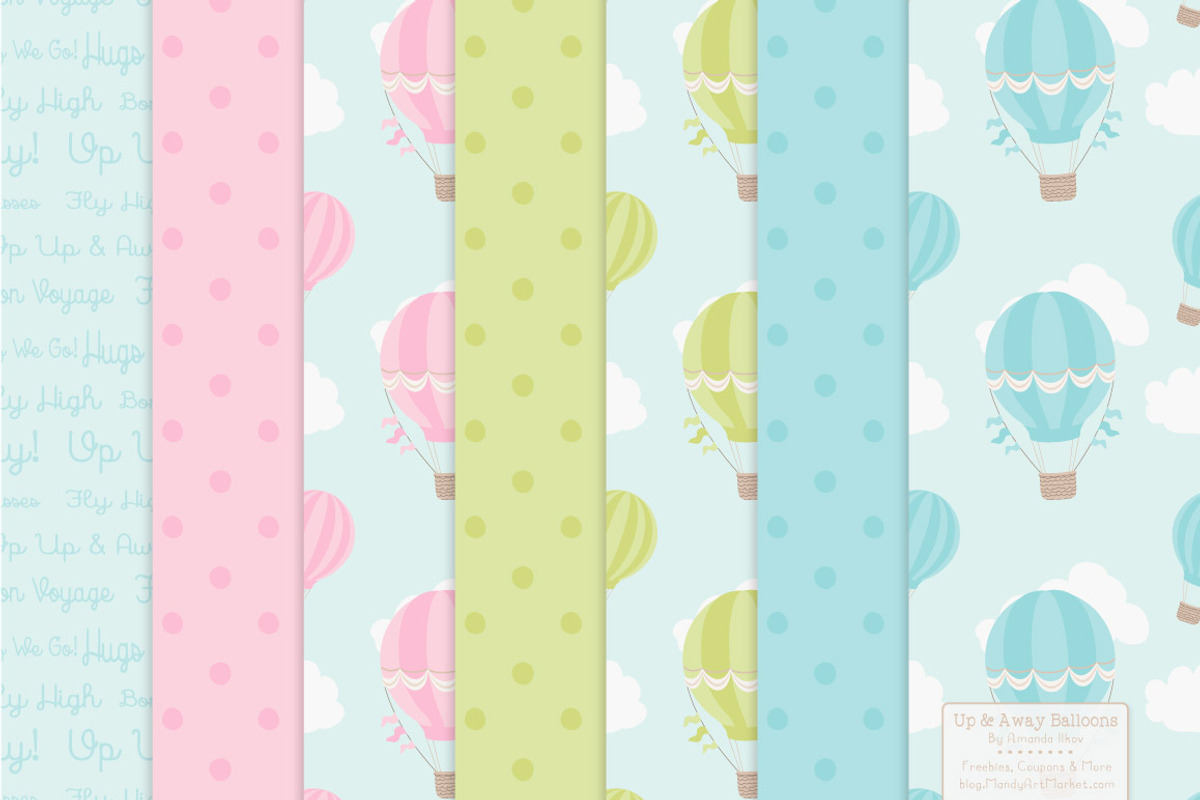 Fresh Hot Air Balloons & Patterns, an Illustration by Amanda Ilkov (Photo 5 of 5)